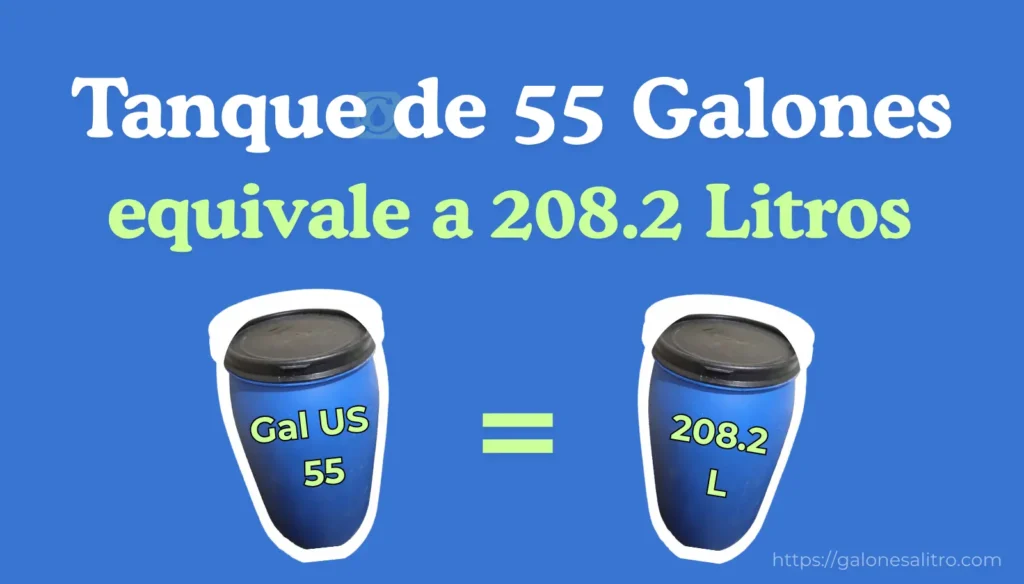 Tanque de 55 Galones equivale a 208.2 L. Tanques Plásticos Grado Alimenticio Tanques Plásticos Industriales Tambores Metálicos Nuevos