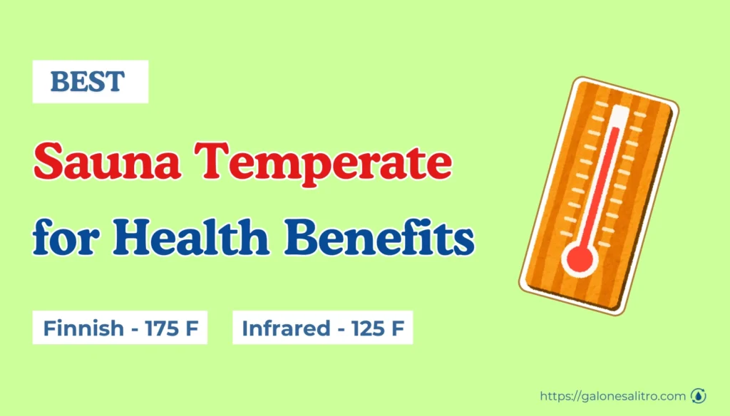 How hot a Sauna should be For a traditional sauna, between 150 and 195 degrees. For an infrared sauna from 120 to 150 degrees. best temperatre for Sauna