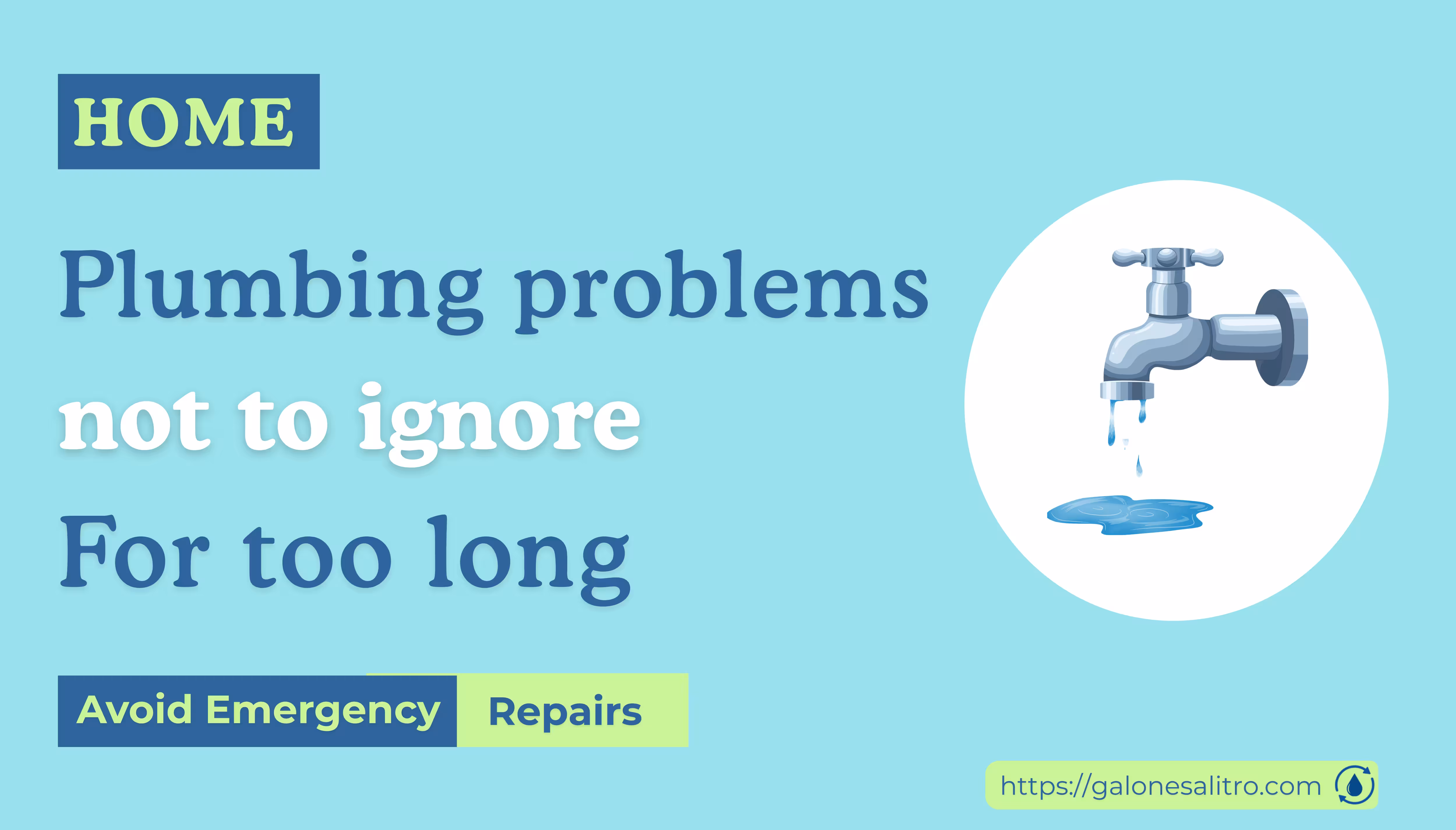 Plumbing problems not to ignore for too long A Leaky Shower Faucet Bad Smells Coming From Drains Slow Drains in Multiple Areas Hidden Pipe Leaks Under-Slab Plumbing Problems