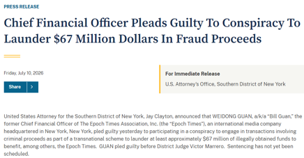 Todo en silencio: cómo Falun Gong robó dinero a los estadounidenses